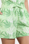 Zivame 2 Mile Fashion Woven Shorts Set - Opaline Green — thumbnail 7
